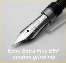 PELIKAN M200 M215 POLISHED STEEL EEF XF CUSTOM GRIND EXTRA EXTRA FINE NIB PEN!