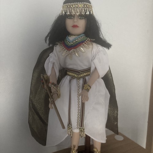 Cleopatra porcelain doll - porcelain,