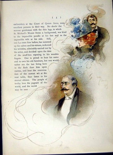 Original old antique print - old,