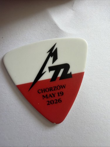 Metallica guitar pick - metallica, chorzow