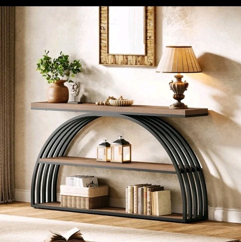 Stylish console table brown - console,