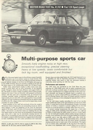 Fiat 124 sport coupe 1438cc - fiat,