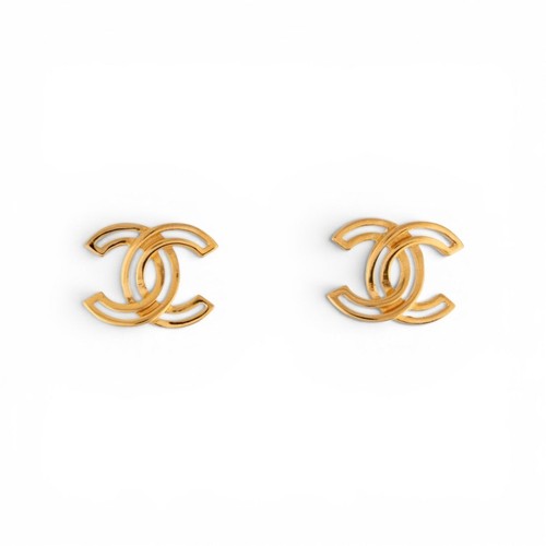 Chanel gold tone interlocking - chanel, gold-tone