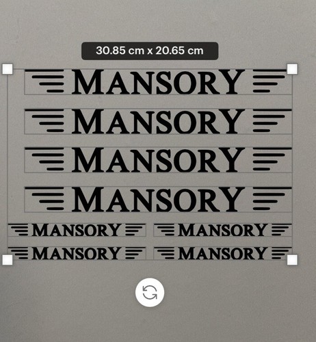 Mansory sticker decal tuning - mansory,