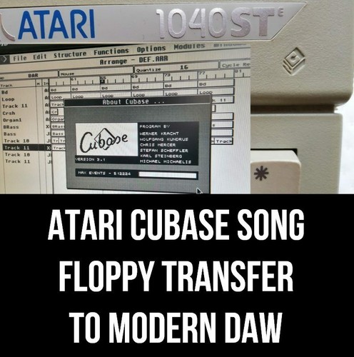 Atari cubase floppy - st,