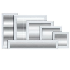 Air Vent Grille White Wall Ducting Vent  Cover High quality Louver Sizes . X & Y
