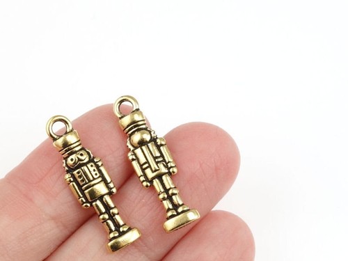 Antique gold charms nutcracker - antique,