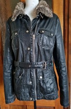 TOPSHOP Washed Black Faux Fur