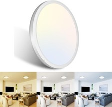 libtit 15W Bathroom Lights 1500LM 18CM Small Led Ceiling Light Waterproof 3000