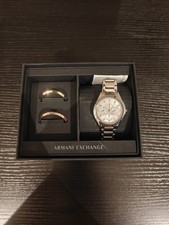 Armani Exchange Women's Silver Stainless Steel Watch Quartz