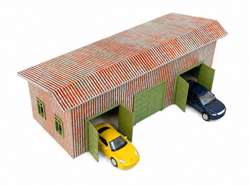 Metal sheet garage - garage, 1:60