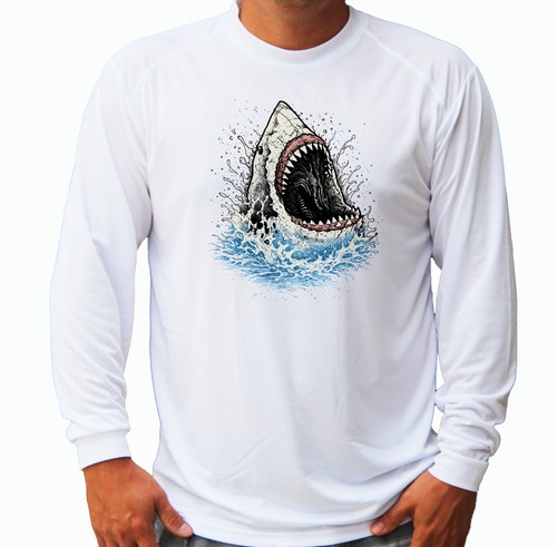 Great shark jaw - shark, fishing