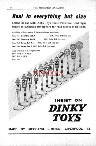 1950s dinky toy advert road - 1950s,