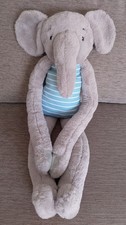 UNUSED, LITTLETOWN, GREY PLUSH HUGGING/DANGLING ELEPHANT TOY