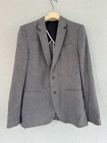 Hammond blue grey blazer - co, blue/grey