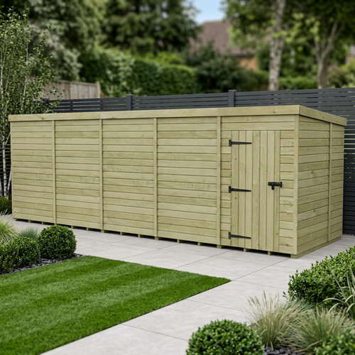 Pent shed single - pent, (single