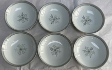 6 x NORITAKE China Lucille Floral/Leaf Pattern Fruit Dessert Small Bowls