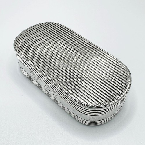 George iii ribbed snuff box - ribbed,