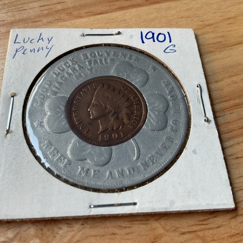 Indian head 1901 penny lucky - penny,