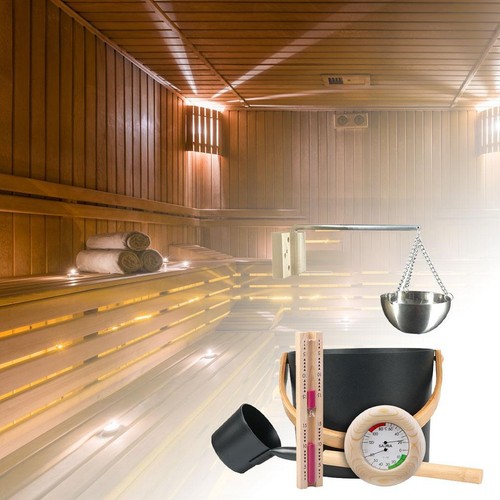 Sauna bucket kit hanging - bucket, oil