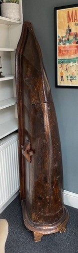 Wooden canoe cabinet - canoe,