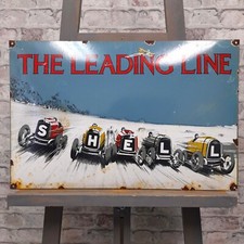 SHELL Enamel Sign 22.8x15"