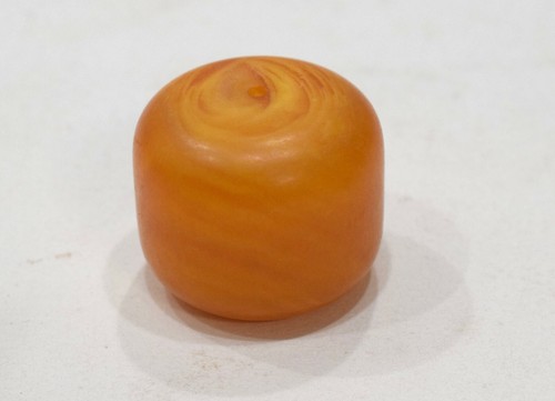 Beads dark butterscotch round - dark,