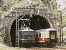 2x Double Tunnel Portals N gauge Railway Scenery Busch 8192