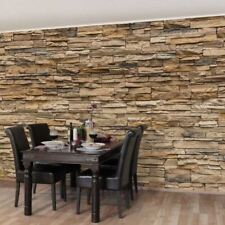 3D Stone Brick Wallpaper Peel Stick Removable Textured Wall Covering Vinyl
