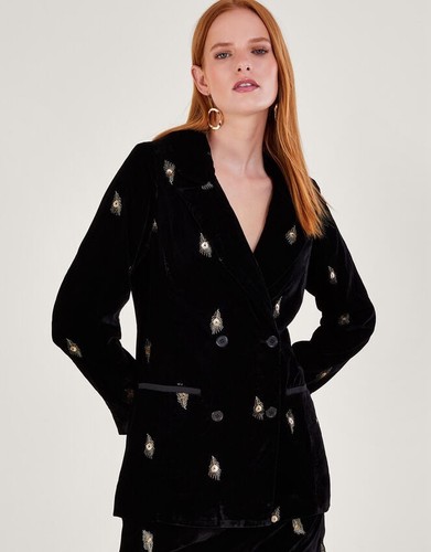 Monsoon faye velvet blazer - monsoon,