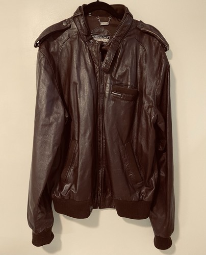Vtg members only mens leather - only,