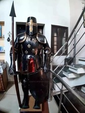 Medieval Armor Suit Crusader Combat Knight Templar Full Body Armour Wearable La