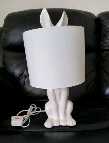 White hiding hare rabbit - /,