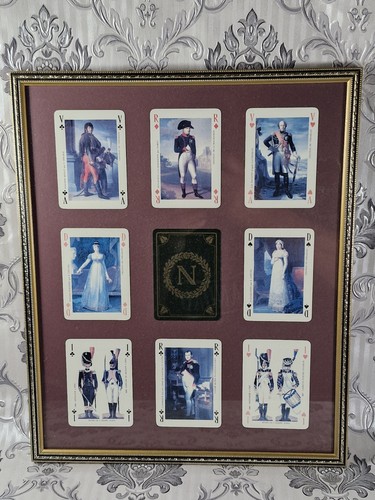 Vintage framed playing cards - vintage,