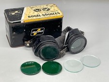 Vintage BOC Bocal Welding Goggles & Tin & Lenses Steampunk Welder Eye Protection