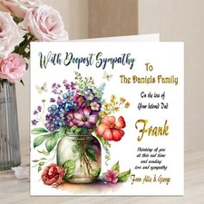 Personalised Bereavement card