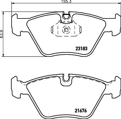 Mintex mdb2620 front brake pad - mintex,
