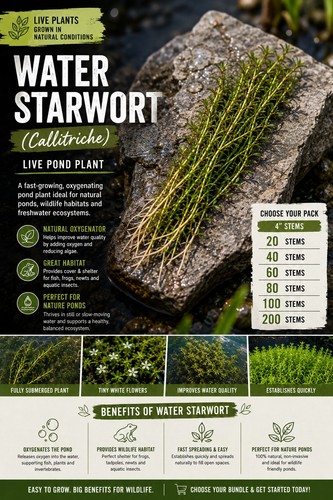 Water starwort - starwort, (callitriche)