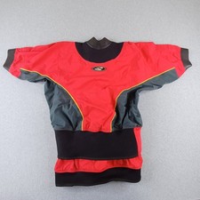 Stohlquist Dry Top Large Red Black Waterproof Reinforced Seals Paddling Jacket