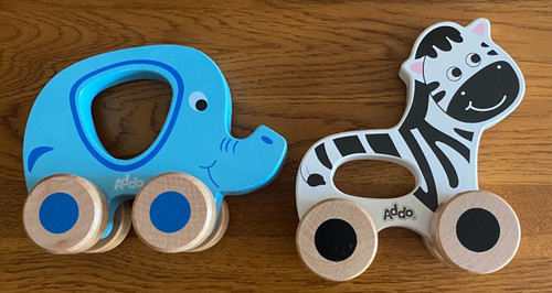 Wooden push along - toys,