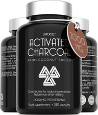 Activated Charcoal Tablets 2000Mg - Activated Charcoal Capsules for Flatulence -