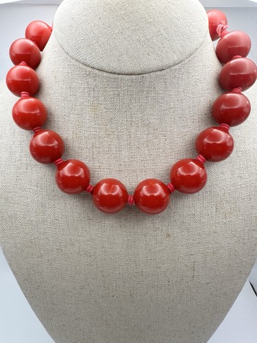 Vintage red bakelite bead - vintage,