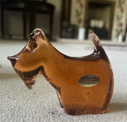 Wedgewood glass scotty - scotty, dog