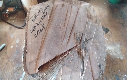 Spalted beech bowl blank wood - spalted,