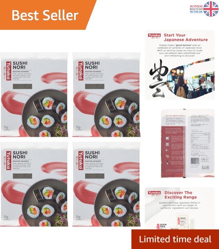 Natural sushi nori 4 packs - 4,