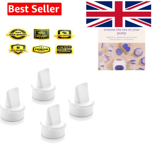 Breast pump valves - breast, white