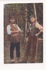 Hop-Picking - Tally Man - old postcard, Kent publisher
