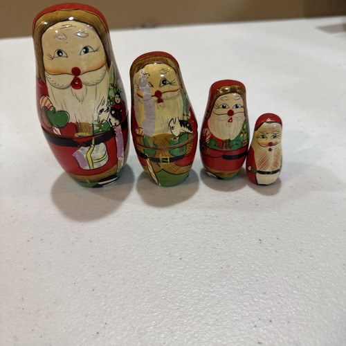 Set vtg holiday wooden - 4,