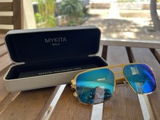 MYKITA Bernhard Willhem Sunglasses HEINZ COLF9 Gold 56 15 140mm Germany (Beach)