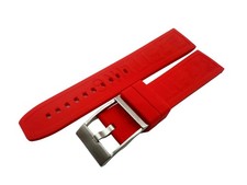22mm 24mm Red Rubber Silicone